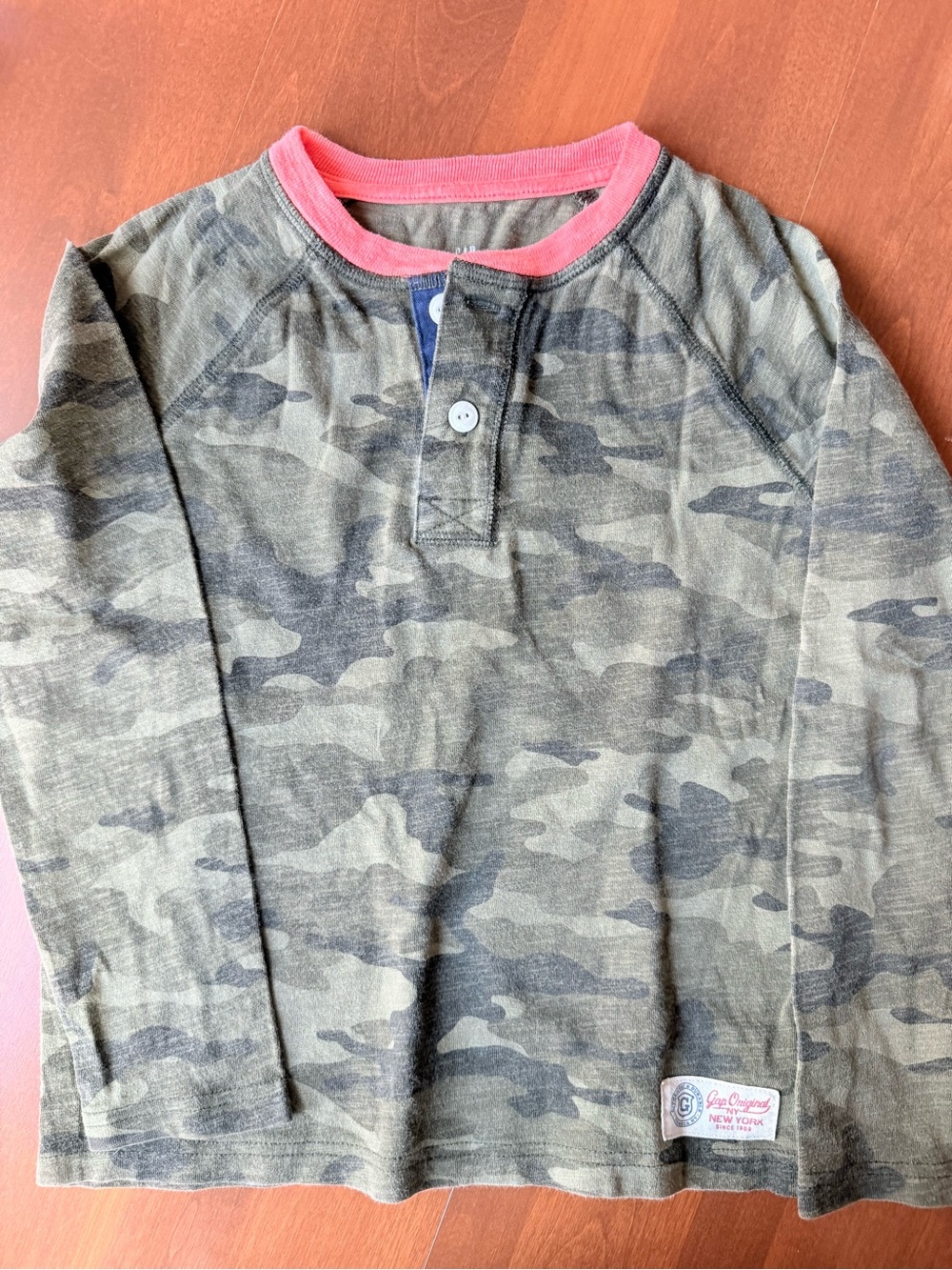 GAP KIDS L/S HENLEY S (6/7)